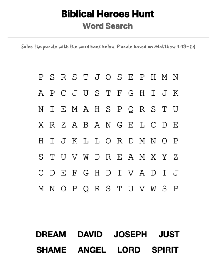 Expect the Unexpected word-search